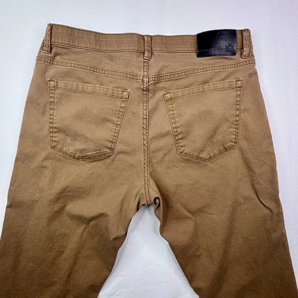 English Laundry Men's Khaki Pants 32x30 Slim Fit Cotton Stretch‎ Casual Chinos
